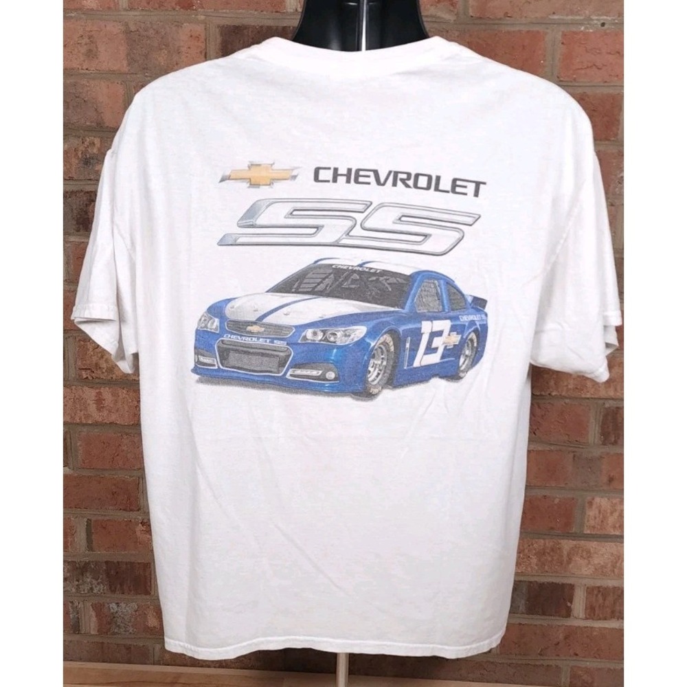 Chevrolet SS Race Car Mens XL Double Sided Chevy Racing Hot Rod Nascar T-Shirt